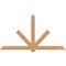Ekena Millwork Kennewick Timber Gable Bracket, Western Red Cedar, 96"W x 52"H x 1 1/2"D x 5 1/2"F, 13/12 Pitch GBW096X52X0206KEN00SWR - alternate 1